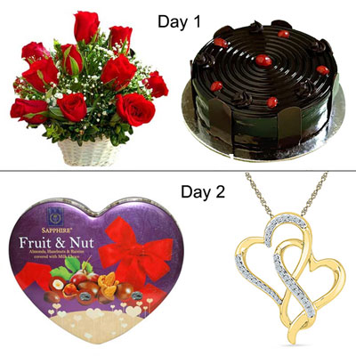 "Rakhi Thali - RT-2350 A -code 009 - Click here to View more details about this Product